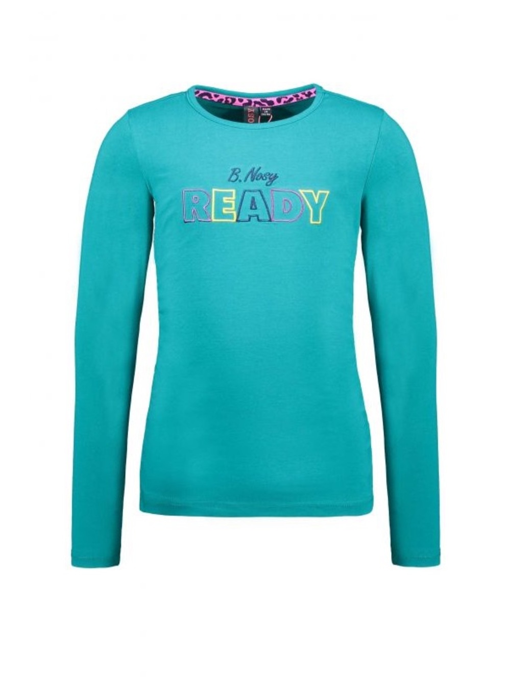Girls' Teal READY Long-Sleeve Tee